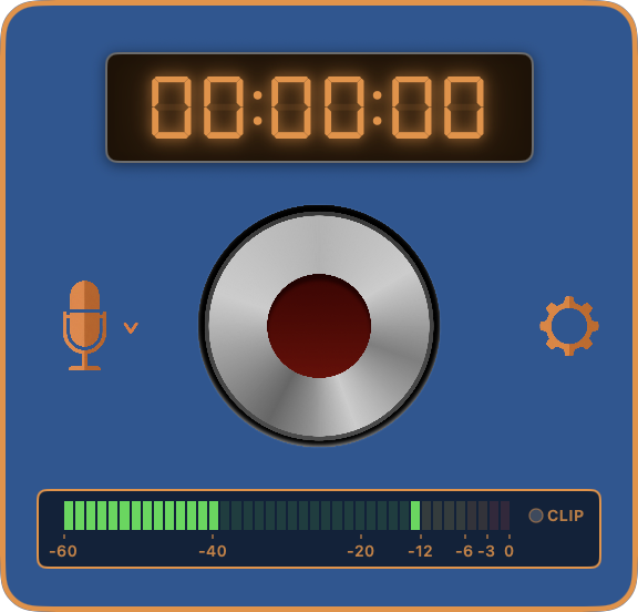 DoublEnder — idle, ready to record
